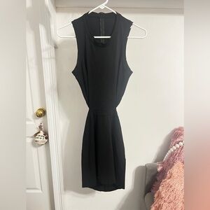Amanda Uprichard Black Sleeveless Sheath Dress